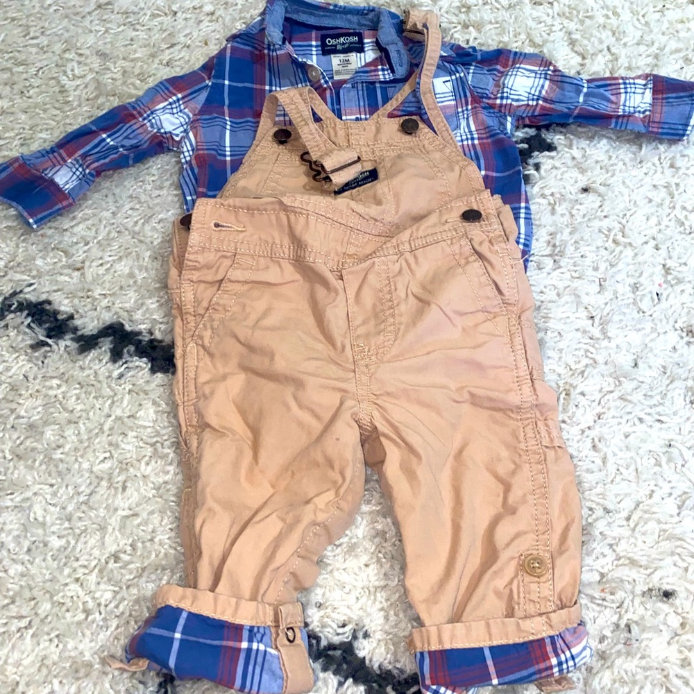 Matching overall set-infant boys